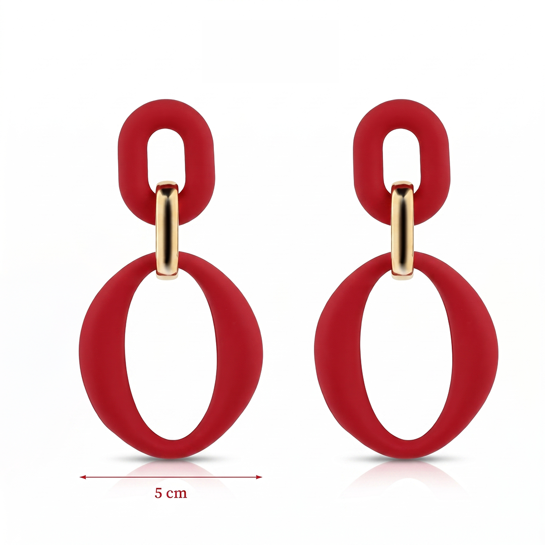 Aretes rojos