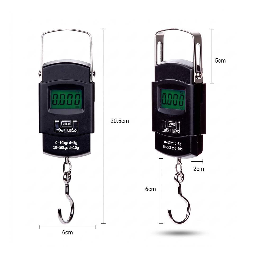 Balanza electrónica portatil para 50kg