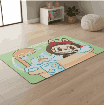 Alfombra para baño diseño infantil