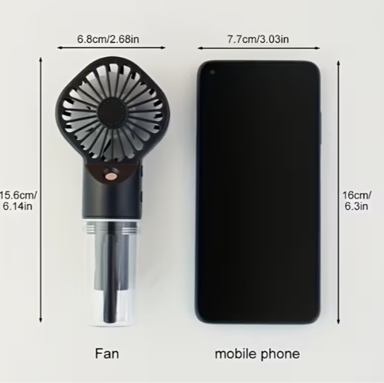 Mini ventilador con depósito de agua