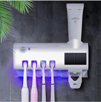 Dispensador de pasta de dientes con luz UV