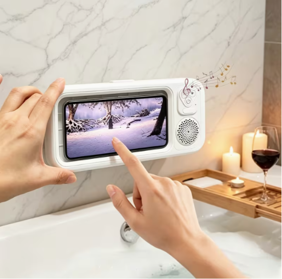 Protector impermeable de celular para baño