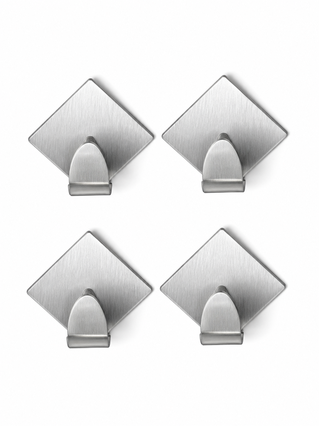 Juego de 4 ganchos de acero inoxidable 5 X 4,5 cm