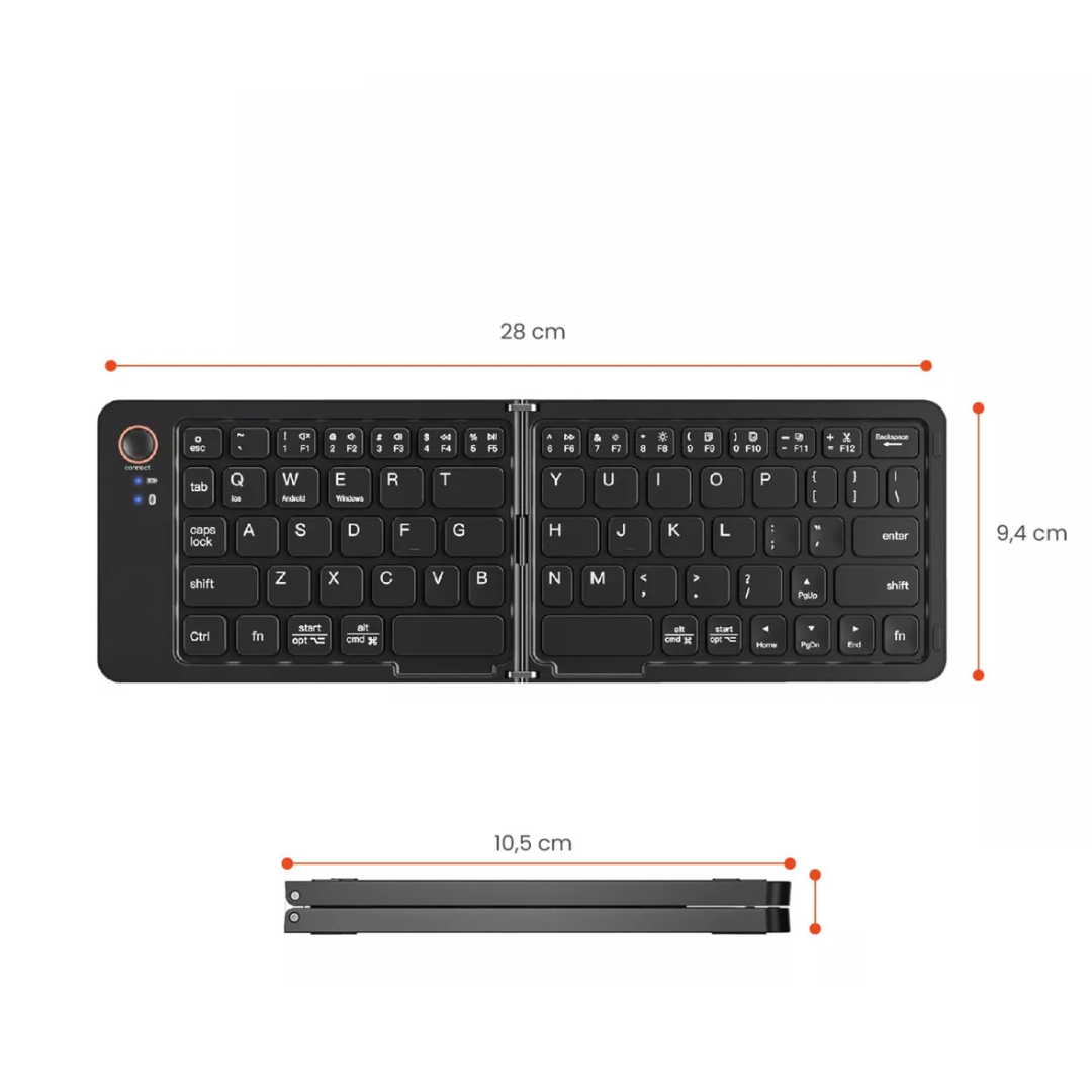 Teclado plegable inalámbrico con bluetooth