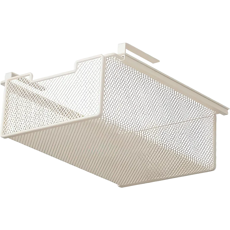 Cesta colgante para armario - blanca