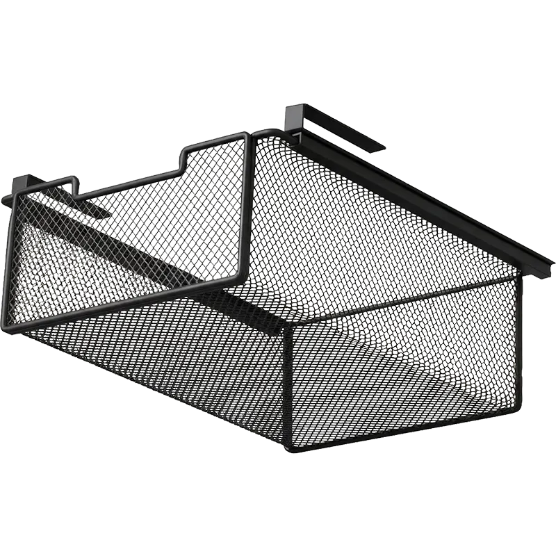 Cesta colgante para armario - negra