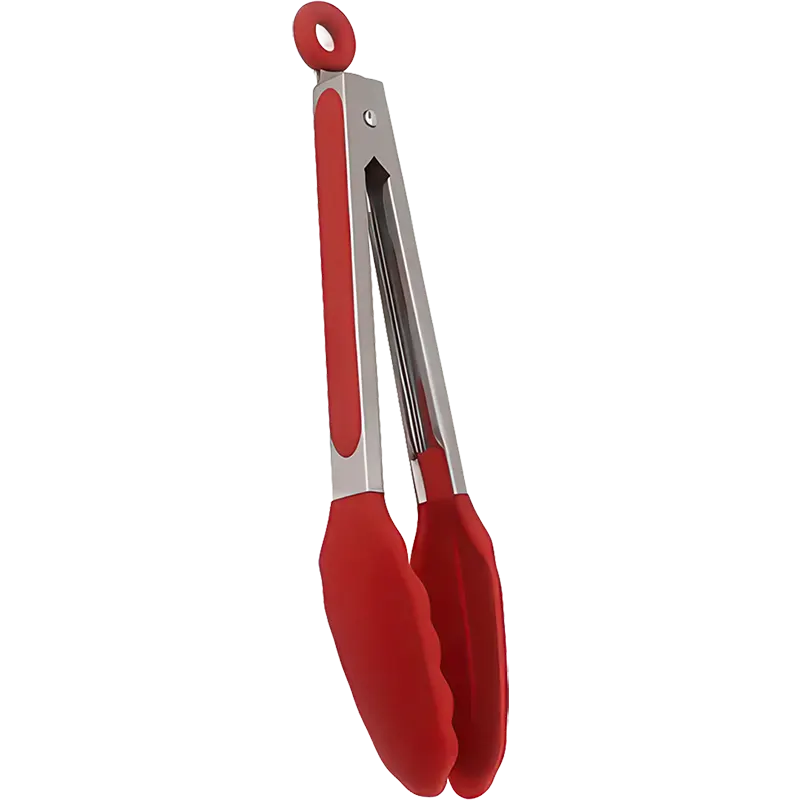Pinza de cocina de acero inoxidable - Rojo