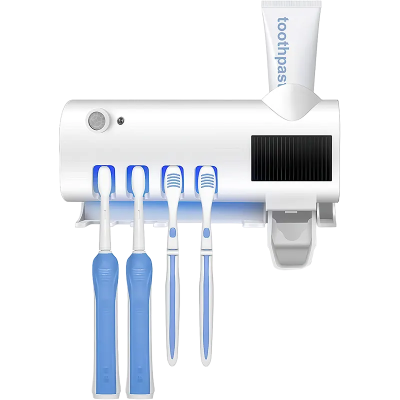 Dispensador de pasta de dientes con luz UV