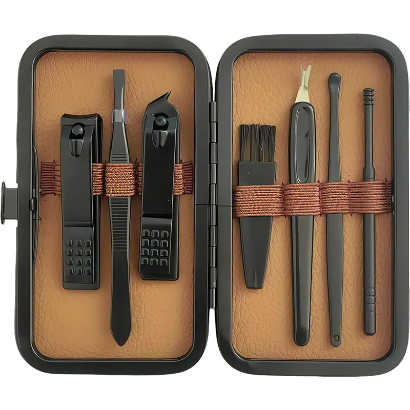 set de 7 piezas para cuidado de uñas de acero inoxidable