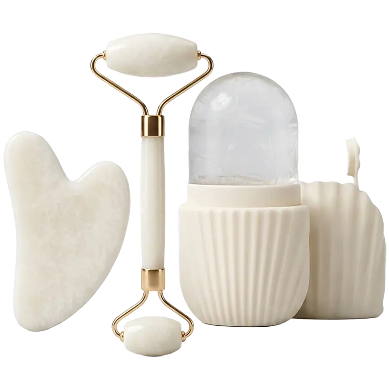set de 3 piezas para cuidado facial - Blanco