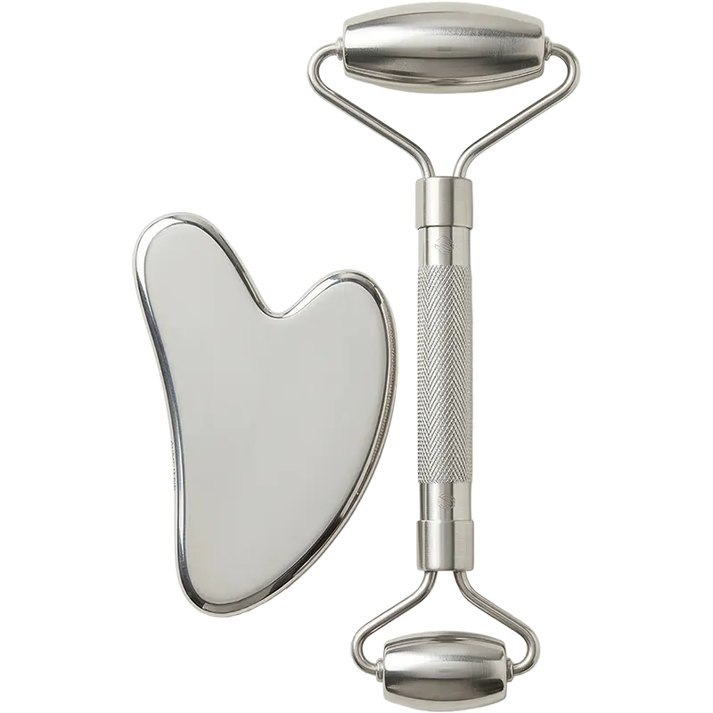 Set de 3 piezas para cuidado facial de acero inoxidable