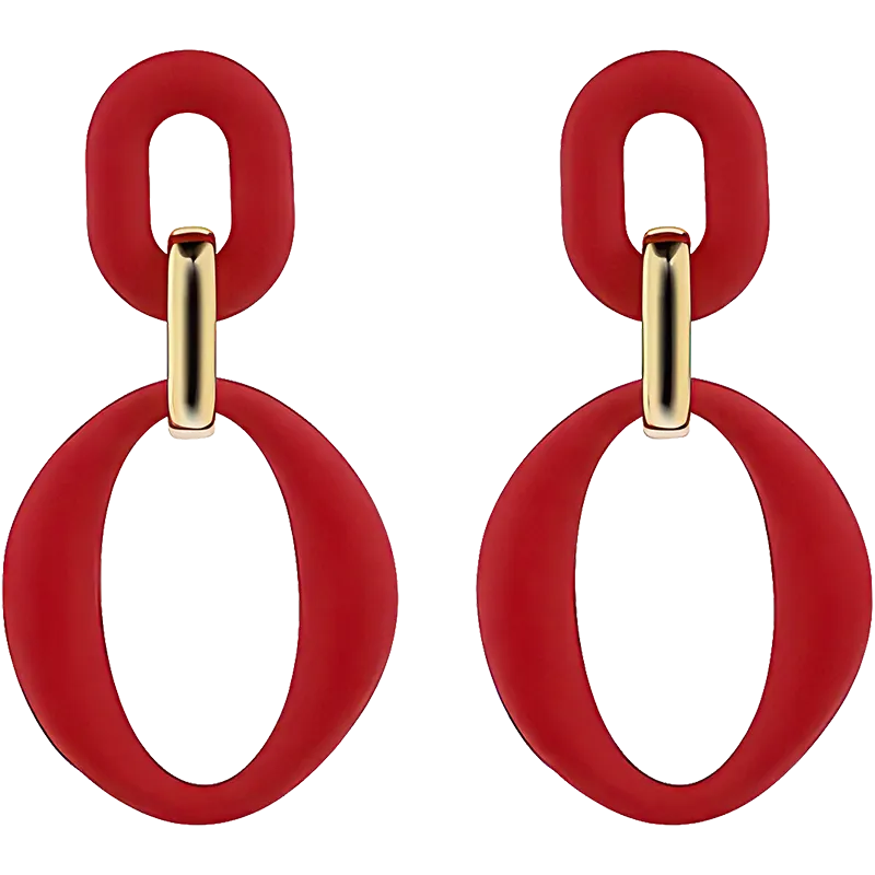 Aretes rojos