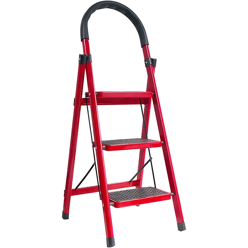 Escalera plegable de acero 3 peldaños