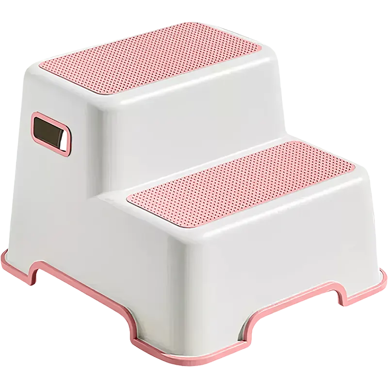 Escalera de 2 peldaños para niños - Rosado