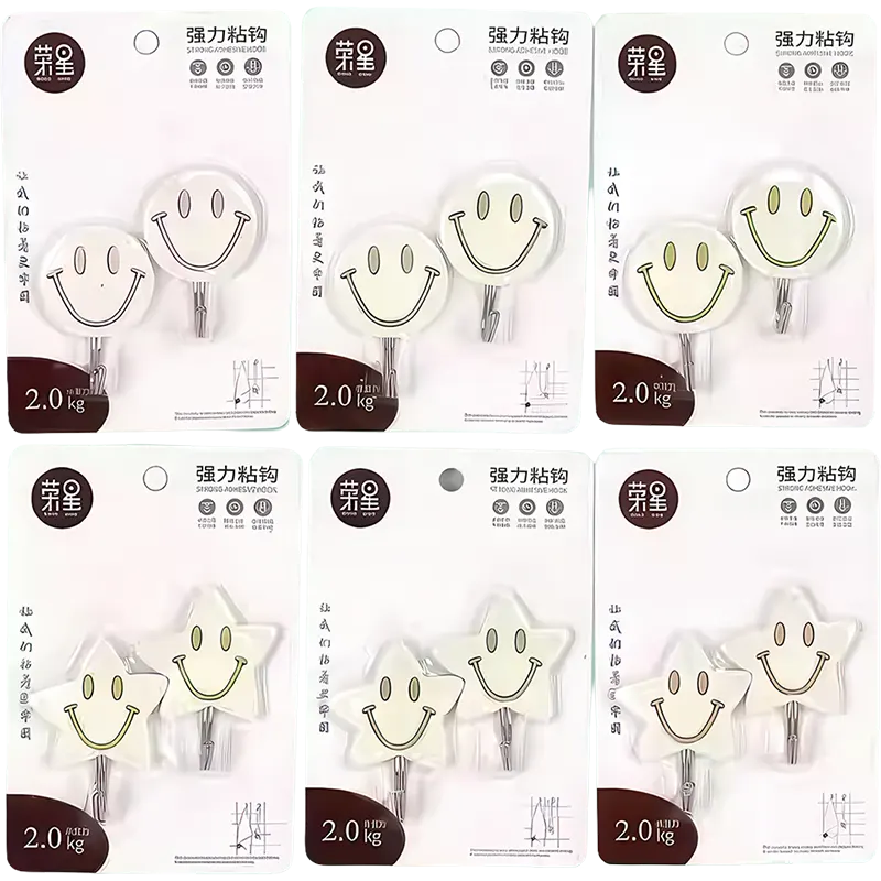 Juego de 2 ganchos de caritas
