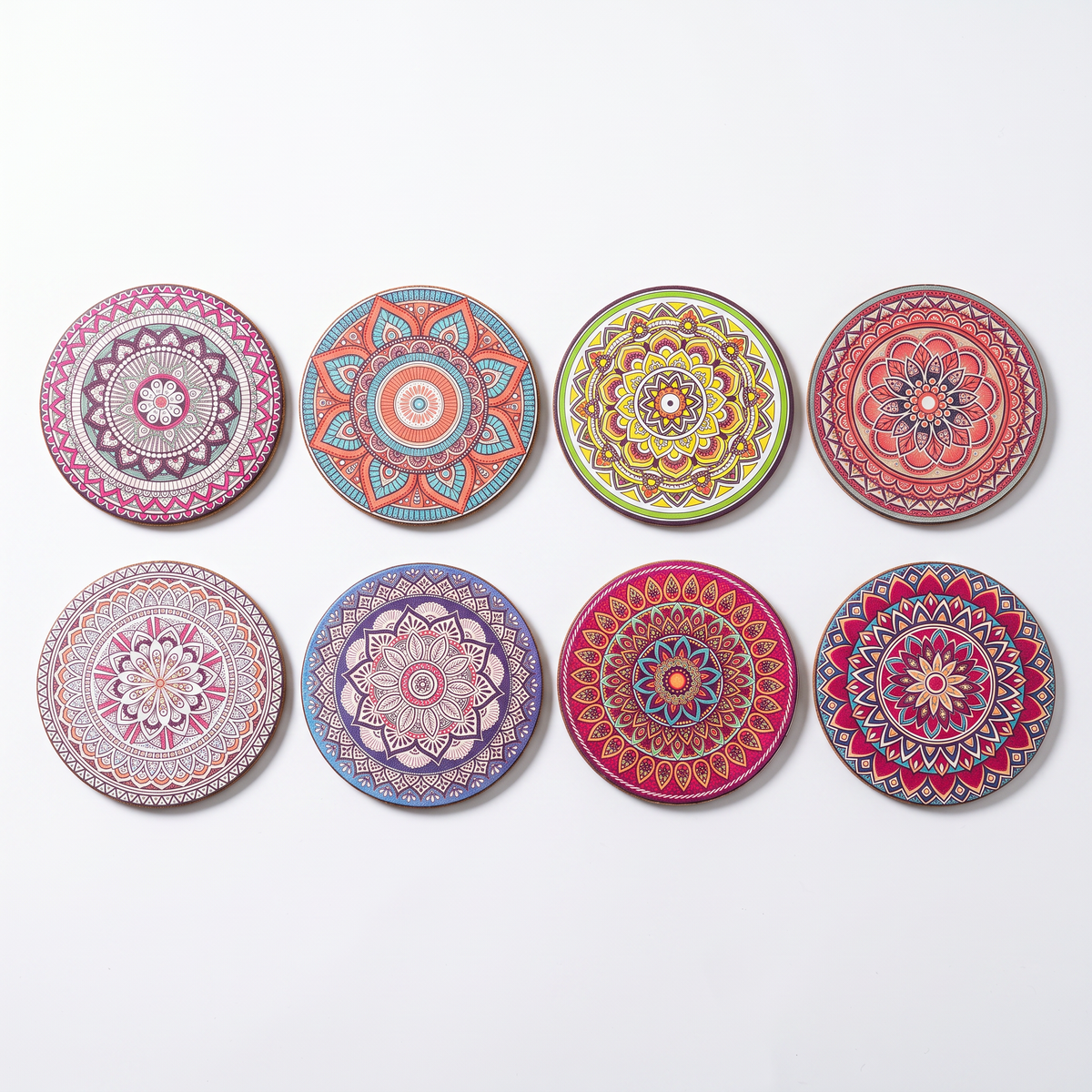Posavasos de madera con diseño