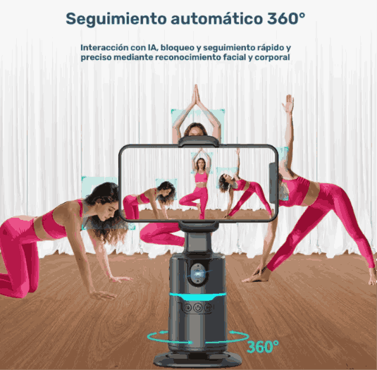 Tripode con seguimiento facial automático de 360°