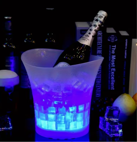 Hielera LED con parlante y luces