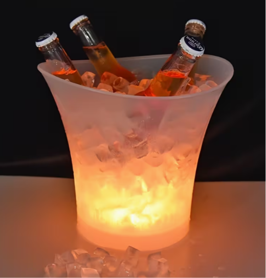 Hielera LED con parlante y luces