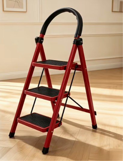 Escalera plegable de acero 3 peldaños