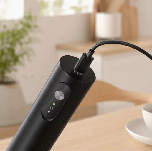 Espumador, Batidor eléctrico compacto para preparar café, capuchinos, matcha y bebidas espumosas en segundos, directo desde tu taza. 3 velocidades