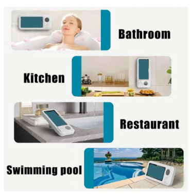Protector impermeable de celular para baño