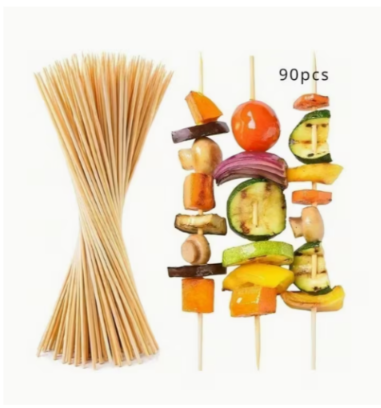 set de 90 palillos de Bamboo para asados