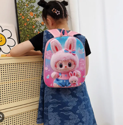Mochila de conejita rosada