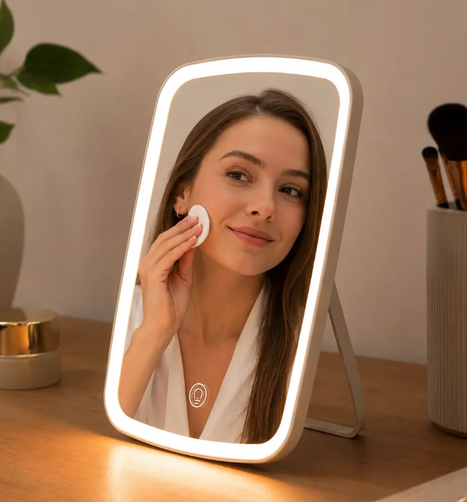 Espejo LED de maquillaje