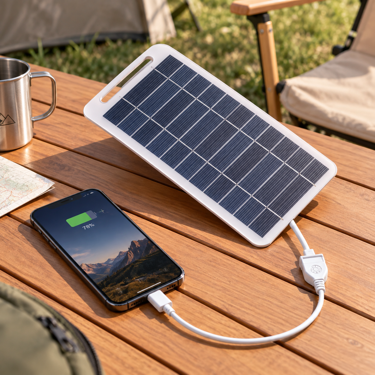 Cargador solar portátil