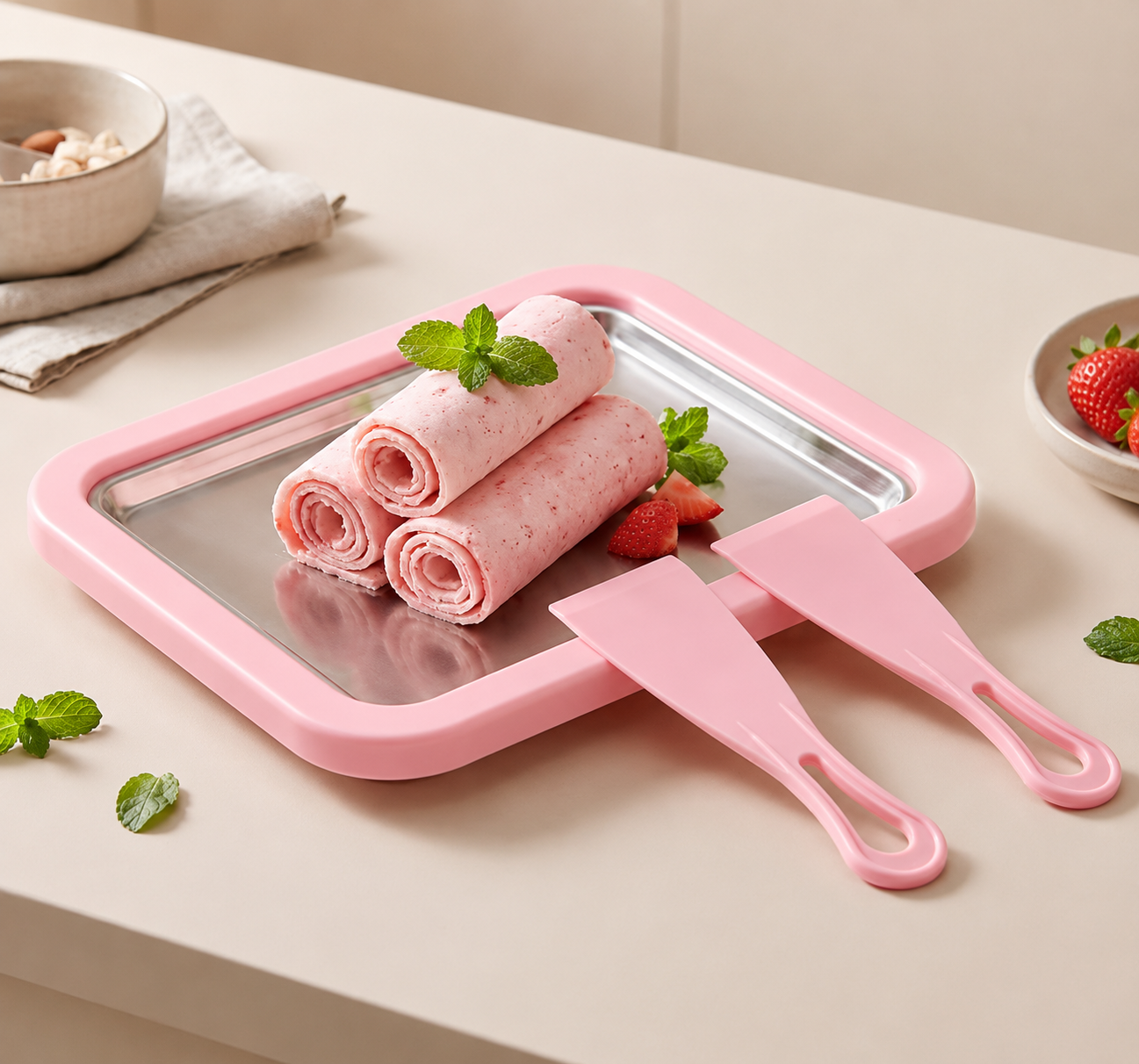 Mini máquina para freir helados