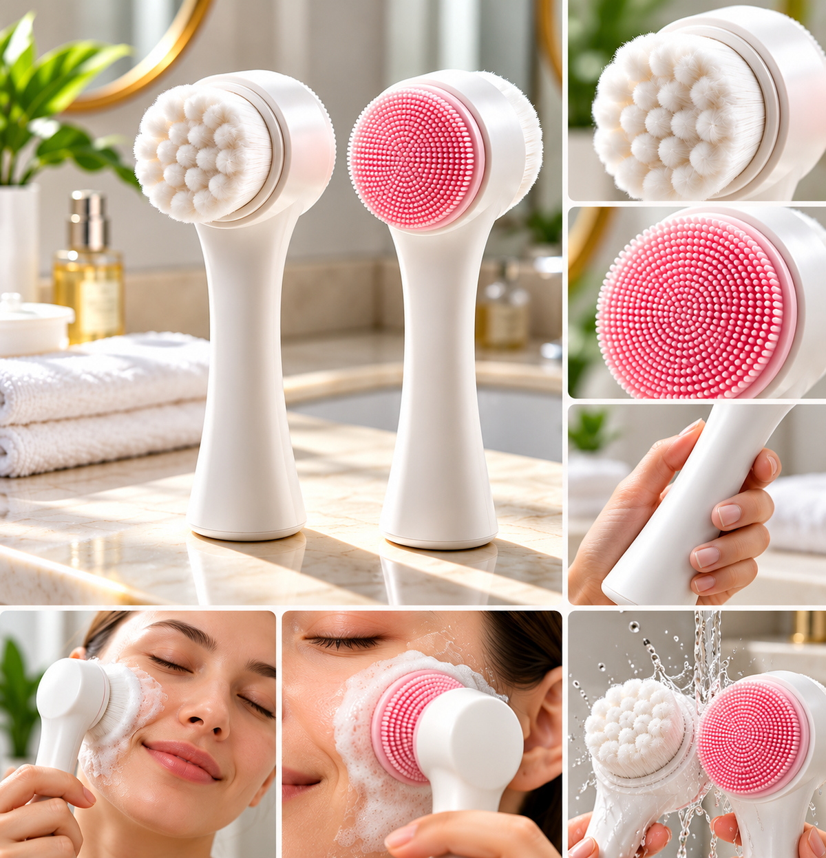 Cepillo de limpieza facial 2 en 1