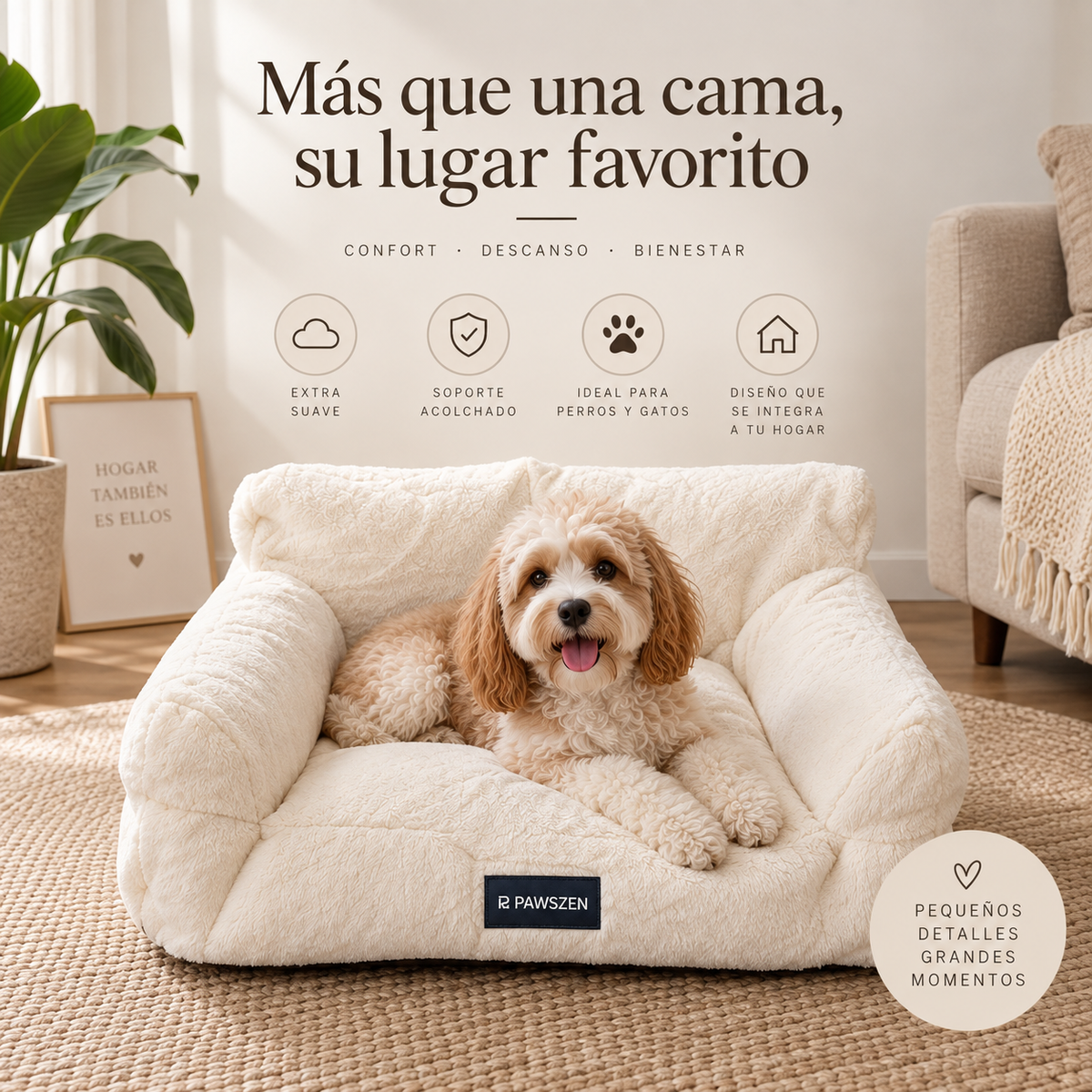 Sofá pequeño mascotas