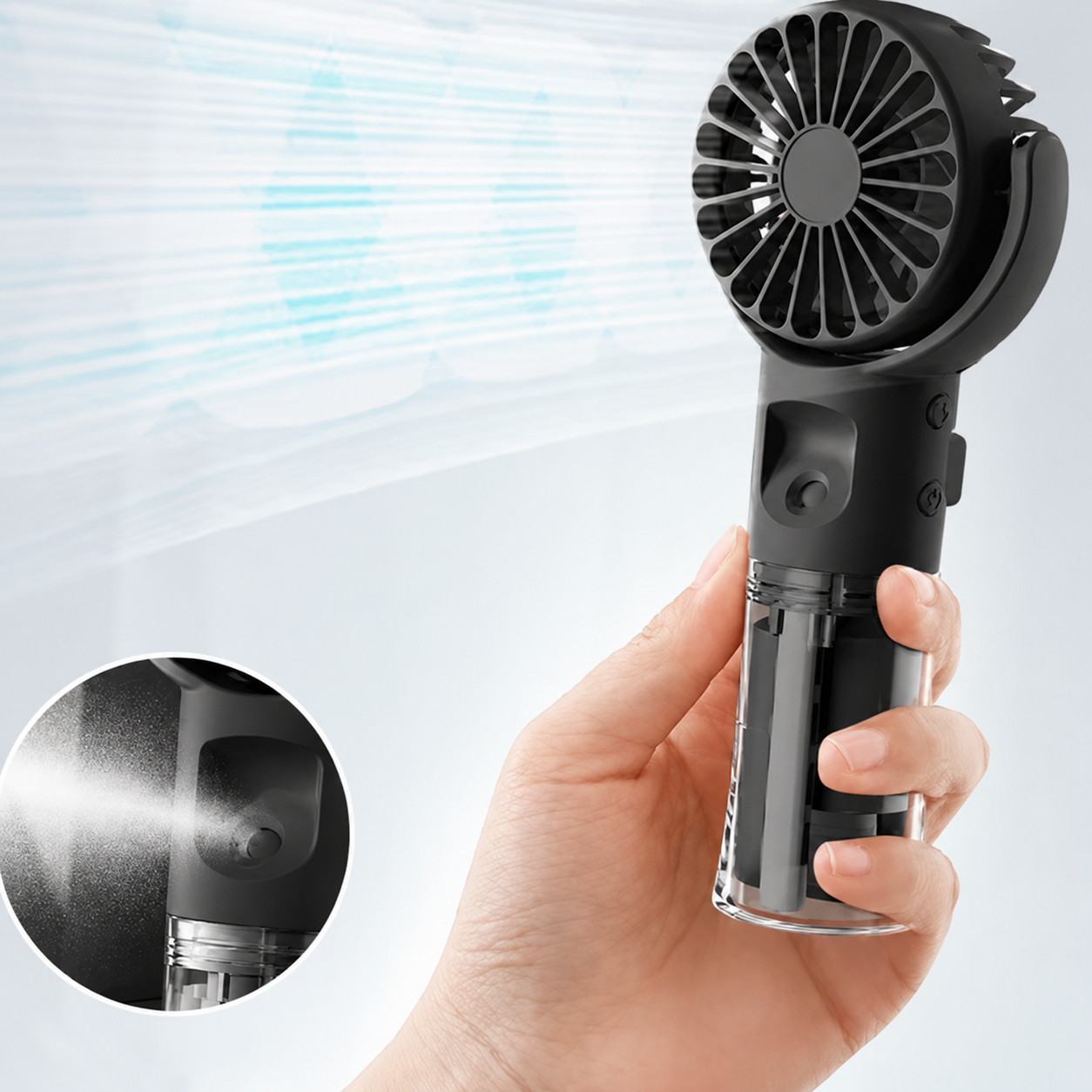 Mini ventilador con depósito de agua