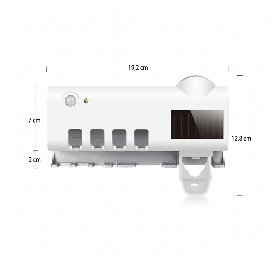 Dispensador de pasta de dientes con luz UV